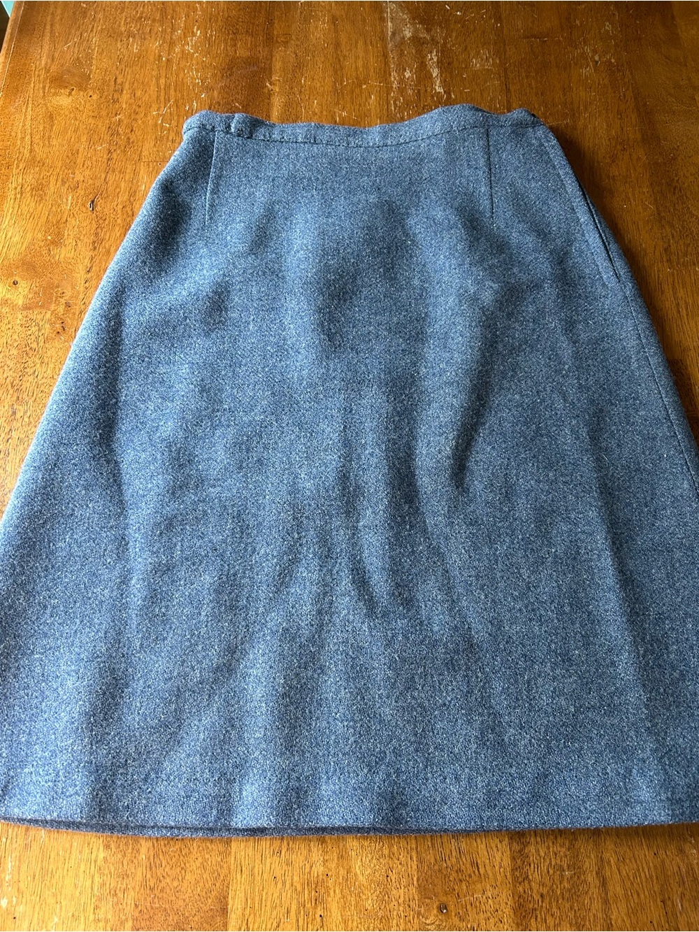Andrew Stewart Handwoven in Scotland 100% New Wool Vintage A-Line Midi Skirt